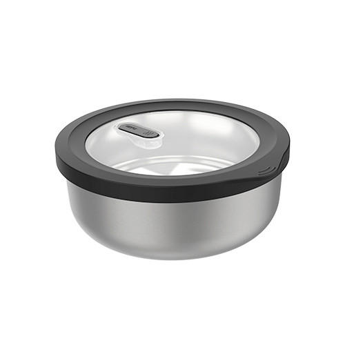 Gefu Frischhaltedose Provido Schwarz, Transparent 9.1 cm