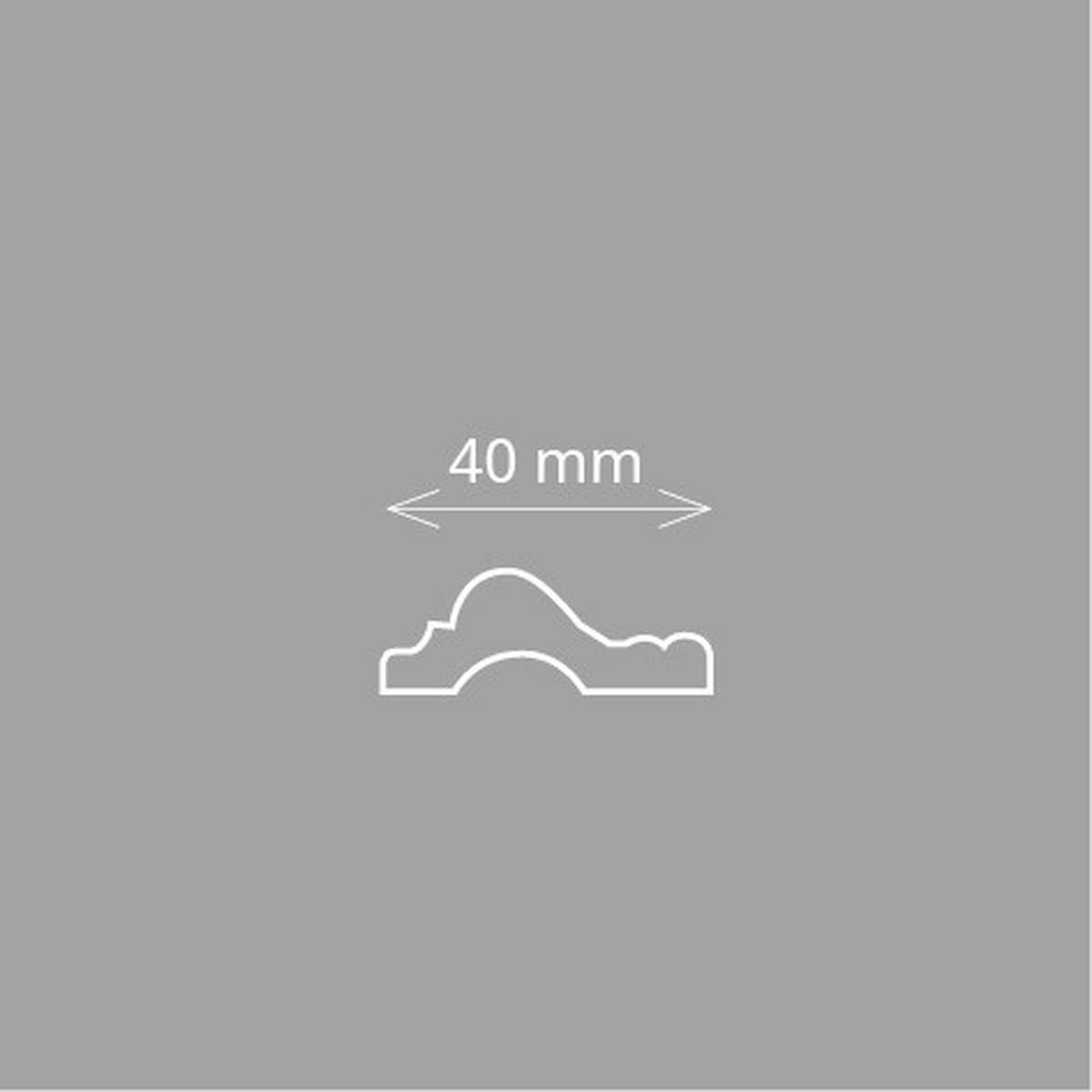 ZIERLEISTE 200/4,0/2,0 cm Weiß Kunststoff  - Weiß, Design, Kunststoff (200/4,0/2,0cm)