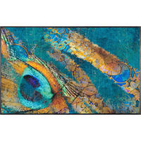 FUßMATTE 75/120 cm Exotic Pavo  - Multicolor, Trend, Kunststoff/Textil (75/120cm) - wash+dry