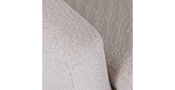 SESSEL Bouclé Creme    - Buchefarben/Creme, Design, Holz/Textil (73/73/66cm) - Carryhome