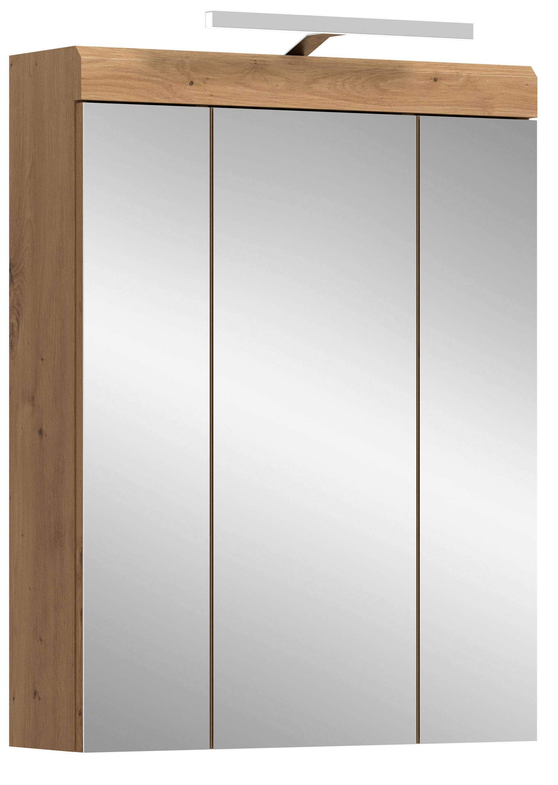 SPIEGELSCHRANK 60/79/18 cm  - Eiche Artisan, Trend, Glas/Holzwerkstoff (60/79/18cm) - MID.YOU