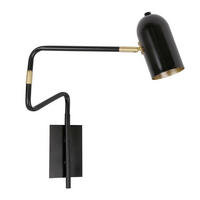 VÄGGLAMPA 8/51/39 cm   - svart, Basics, metall (8/51/39cm)
