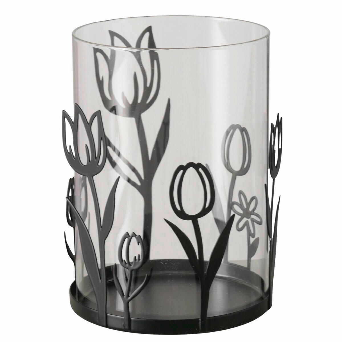 WINDLICHT - Schwarz, LIFESTYLE, Glas (11/14cm)