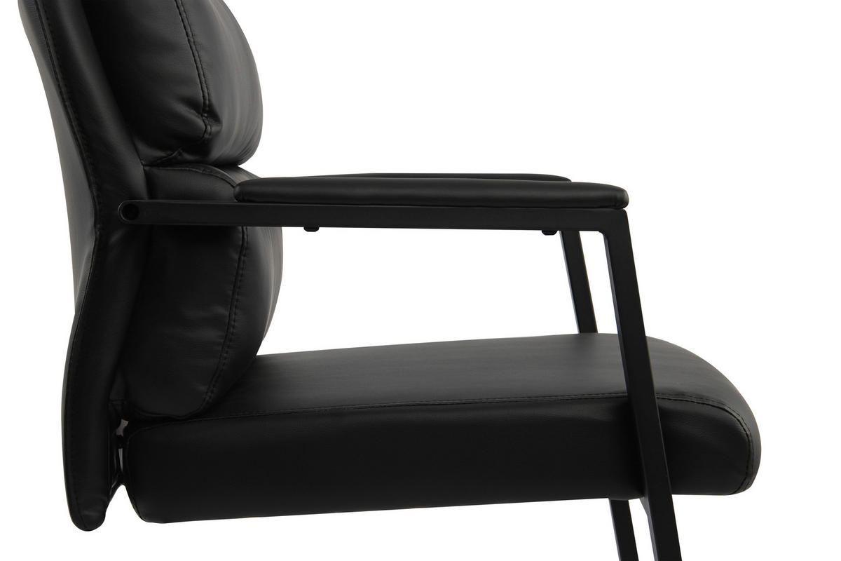 KONFERENČNÍ ŽIDLE - černá, Moderní, kov/textil (53/73/52cm) - Livetastic