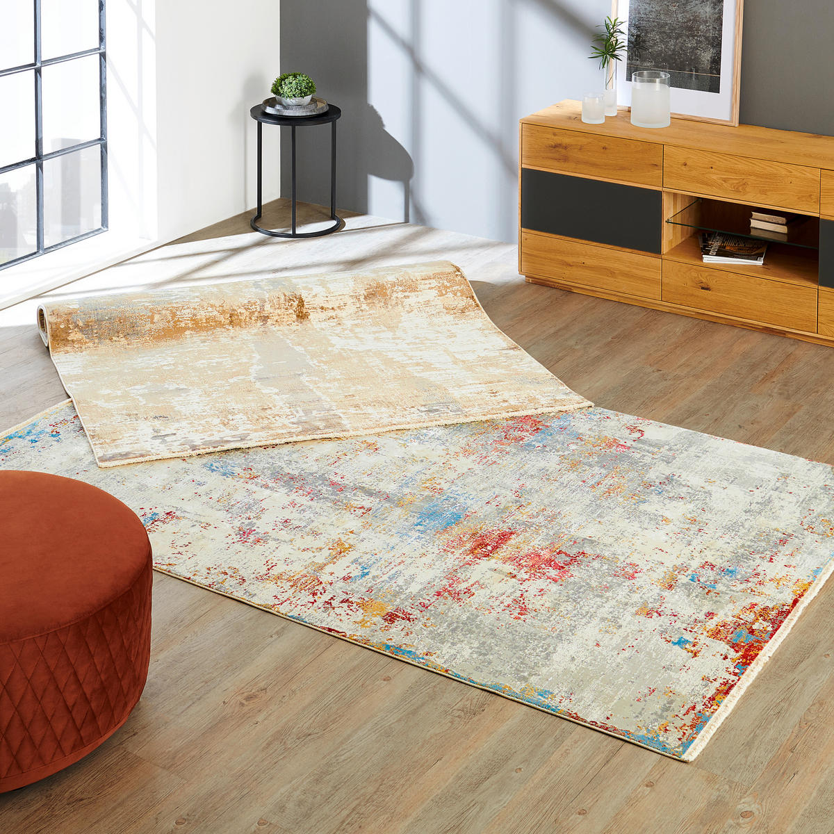 WEBTEPPICH Aphrodite 120/180 cm Aphrodite  - Grau, Design, Textil (120/180cm) - Dieter Knoll