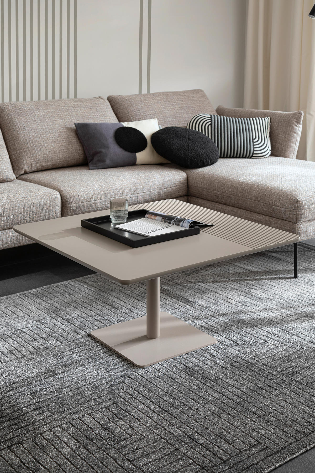 WEBTEPPICH 80/150 cm Pure Design Anthrazit  - Anthrazit, Basics, Textil (80/150cm) - Schöner Wohnen