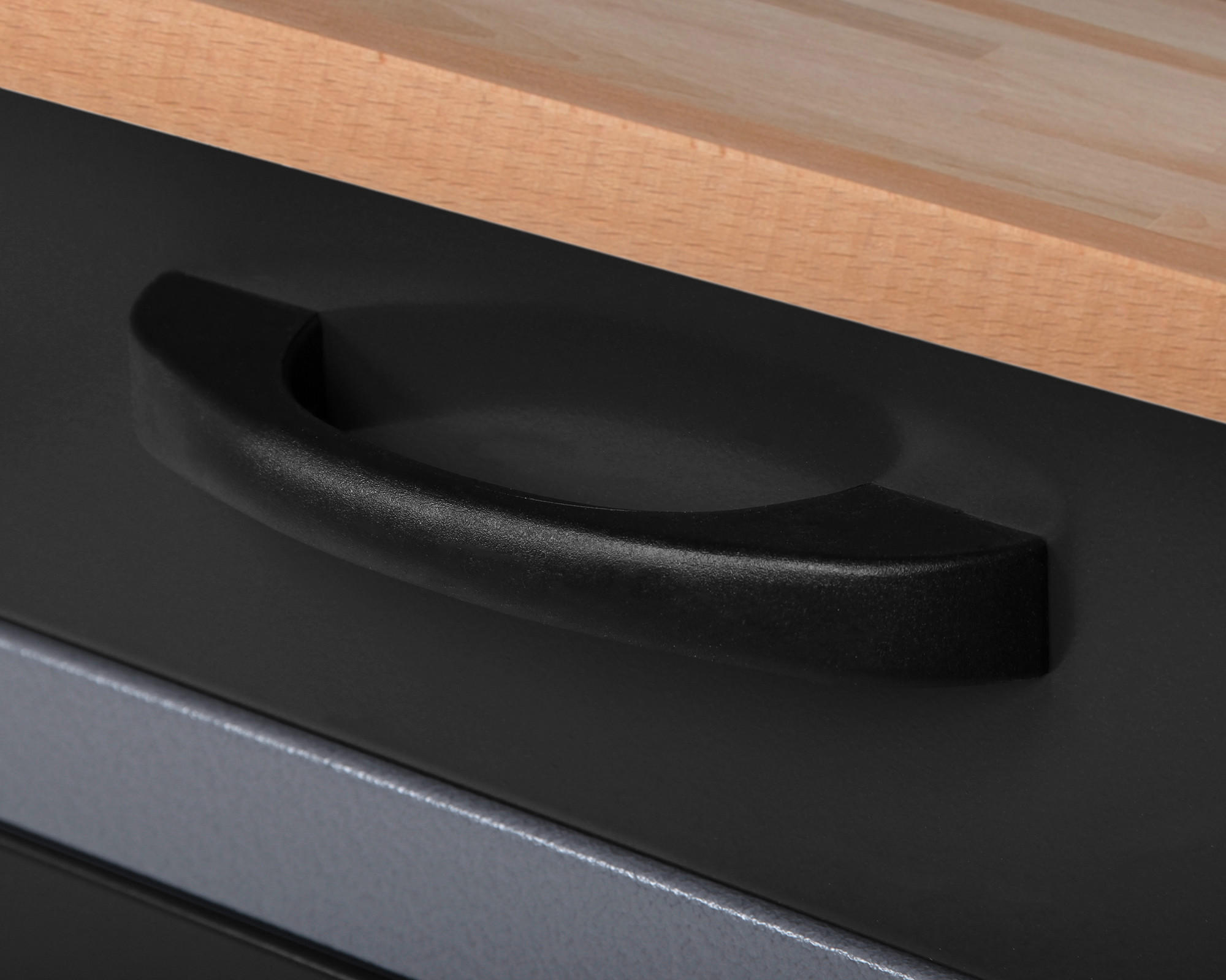 Thumbnail - Ambia Garden Werkbank, Anthrazit, Grau, Holz, Metall, Buche, 160x85x60 cm, Fsc, Freizeit, Heimwerken, Werkstatt, Werkbän...