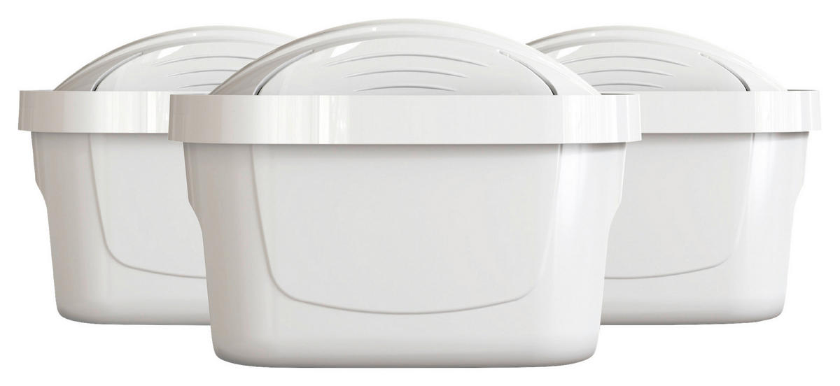 FILTERKARTUSCHE 3er Pack Weiß  - Weiß, Basics, Kunststoff - Sodapop