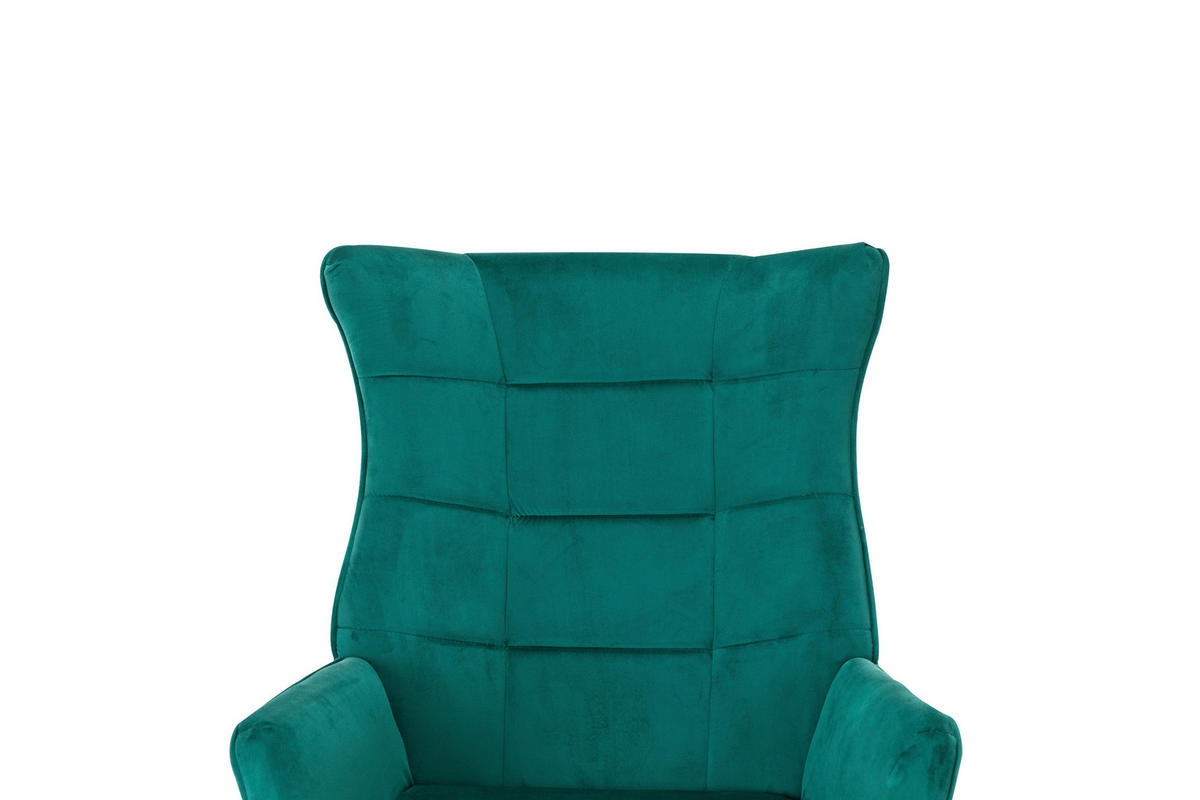 GUGALNIK,  zelena, črna les, kovina, tekstil - črna/zelena, Trend, kovina/tekstil (96/89/68cm) - Xora