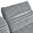 ECKSOFA Grau Chenille  - Schwarz/Grau, Design, Textil/Metall (280/170-195cm) - Dieter Knoll