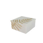 DEKOBOX - Goldfarben/Weiß, LIFESTYLE, Kunststoff (14,5/7,5/14,5cm) - Ambia Home