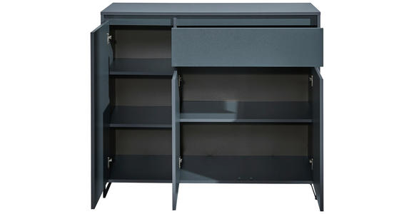 KOMMODE in 118/103/38 cm - Anthrazit, KONVENTIONELL, Holzwerkstoff (118/103/38cm) - Carryhome
