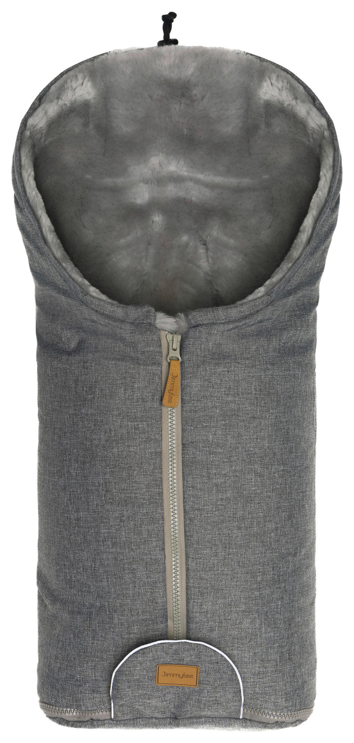 BABYSCHALEN-FUßSACK  - Grau, Basics, Kunststoff/Fell (45/80cm) - Jimmylee