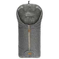 BABYSCHALEN-FUßSACK  - Grau, Basics, Kunststoff/Fell (45/80cm) - Jimmylee