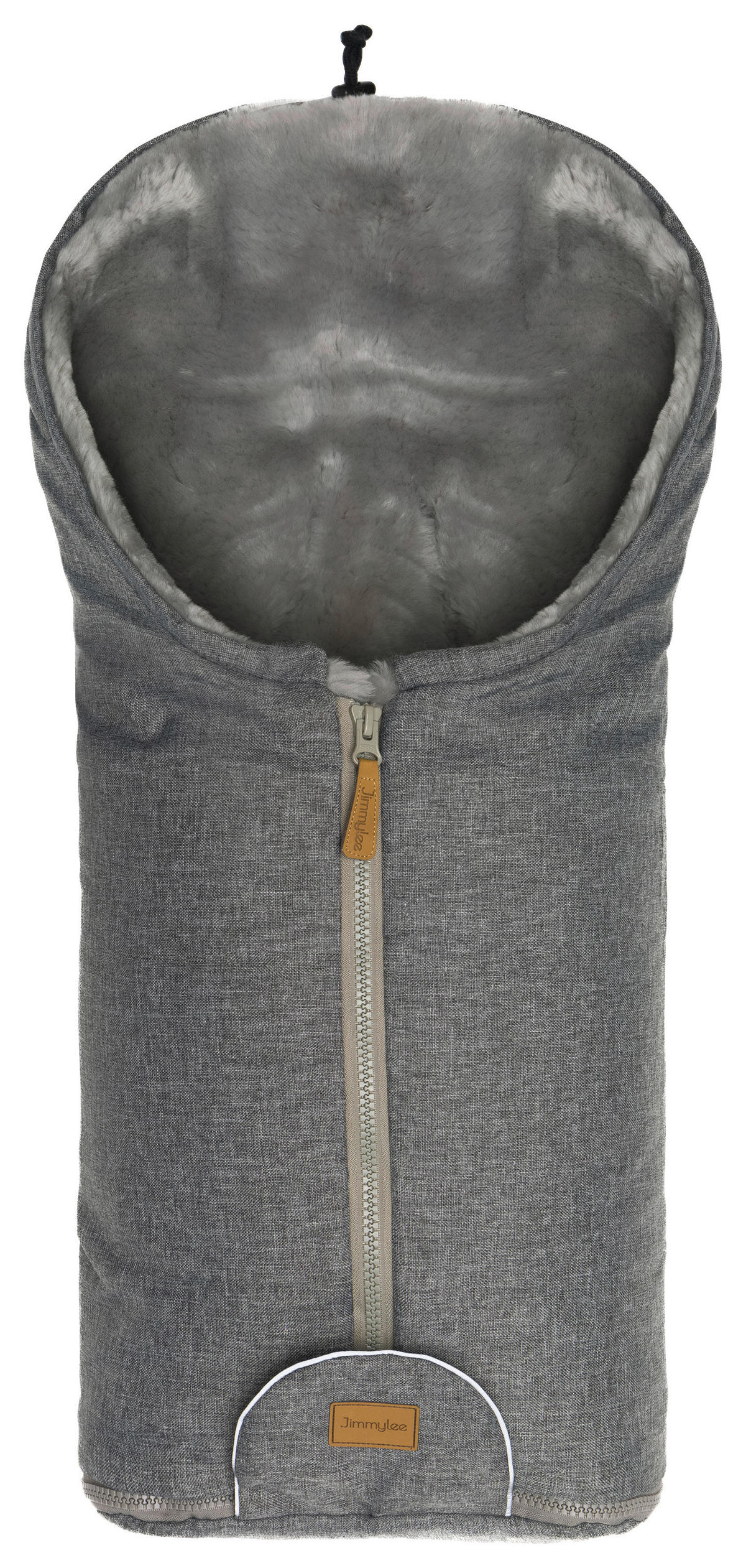 BABYSCHALEN-FUßSACK  - Grau, Basics, Kunststoff/Fell (45/80cm) - Jimmylee