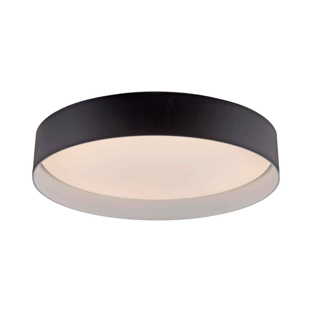 LED-DECKENLEUCHTE 39/39/7,3 cm   - Schwarz, KONVENTIONELL, Kunststoff/Metall (39/39/7,3cm) - Schöner Wohnen