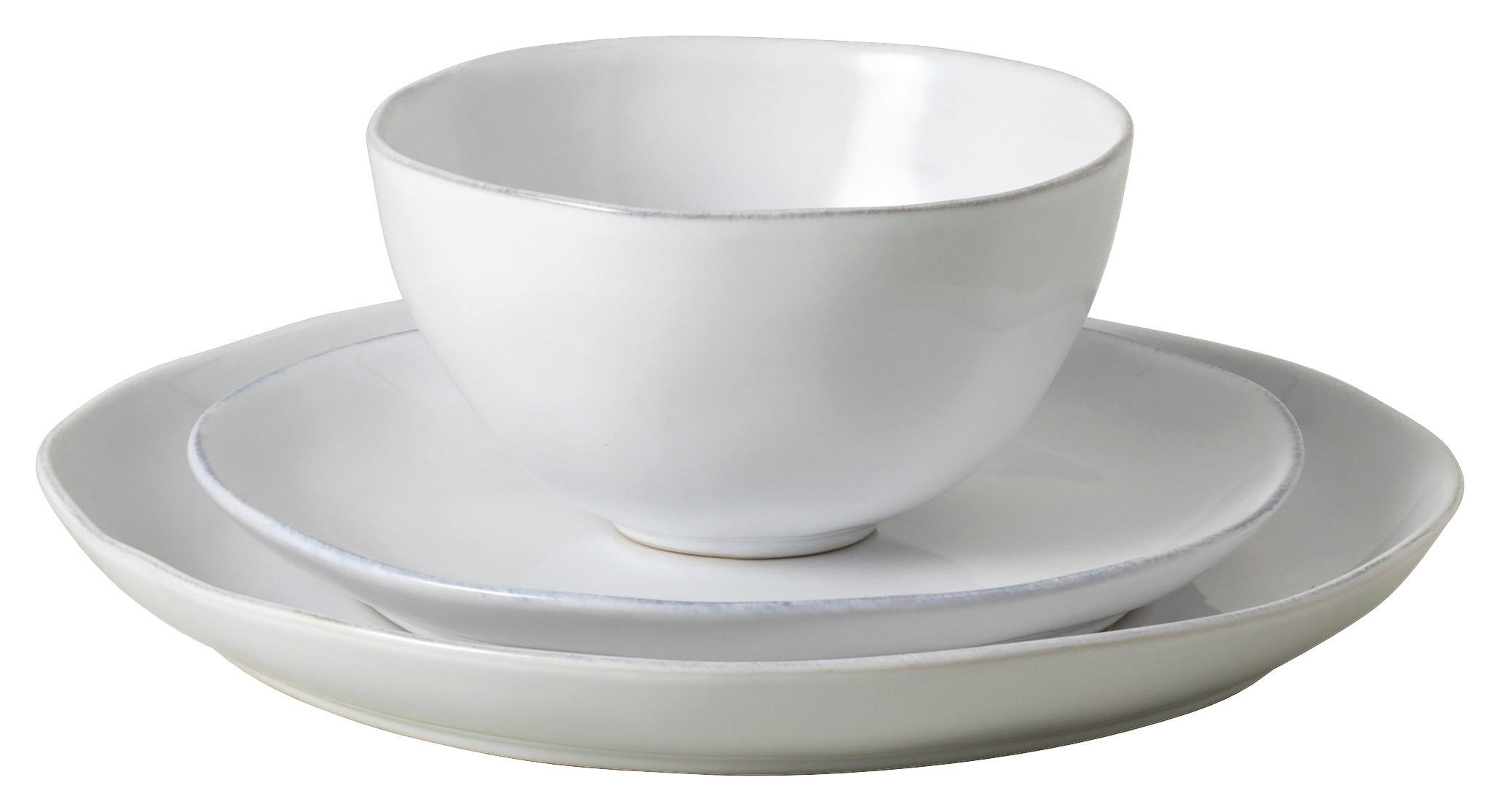 KOMBISERVICE Weiß LIVIA 3-teilig 1 Personen  - Weiß, Basics, Keramik - Costa Nova