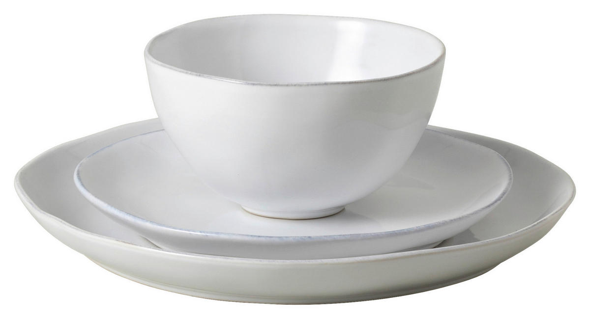 KOMBISERVICE Weiß LIVIA 3-teilig 1 Personen  - Weiß, Basics, Keramik - Costa Nova