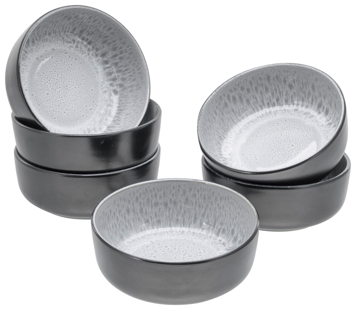 MÜSLISCHALENSET  - Hellgrau, Trend, Keramik - Creatable