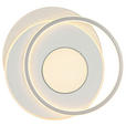DECKENLEUCHTE    44/48/5 cm  - Chromfarben/Alufarben, Trend, Kunststoff/Metall (44/48/5cm) - Novel