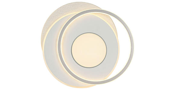 DECKENLEUCHTE    44/48/5 cm  - Chromfarben/Alufarben, Trend, Kunststoff/Metall (44/48/5cm) - Novel