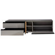 LOWBOARD  in 187/48/45 cm  - Greige/Nussbaumfarben, Design, Holz/Holzwerkstoff (187/48/45cm) - Moderano