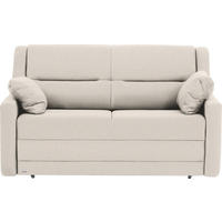 SCHLAFSOFA Flachgewebe Naturfarben Armlehnenkissen  - Schwarz/Naturfarben, KONVENTIONELL, Kunststoff/Textil (152/88/91cm) - Sedda