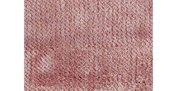 ECKSOFA Rosa Chenille - Schwarz/Rosa, KONVENTIONELL, Kunststoff/Textil (272/168cm) - Carryhome