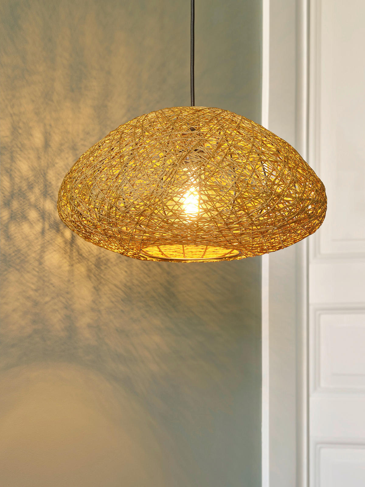 HÄNGELEUCHTE 39.5/150 cm   - Beige, Basics, Papier/Metall (39.5/150cm) - Osram