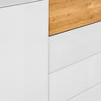 SIDEBOARD Weiß, Eichefarben  189/90/42 cm  - Eichefarben/Weiß, Design, Glas/Holz (189/90/42cm) - Novel