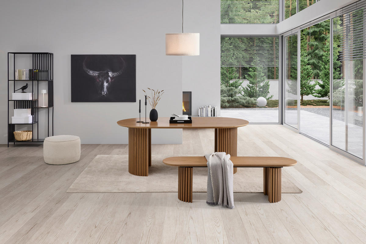 ESSTISCH Eichefarben oval   - Eichefarben, KONVENTIONELL, Holz/Holzwerkstoff (200/75/100cm) - MID.YOU