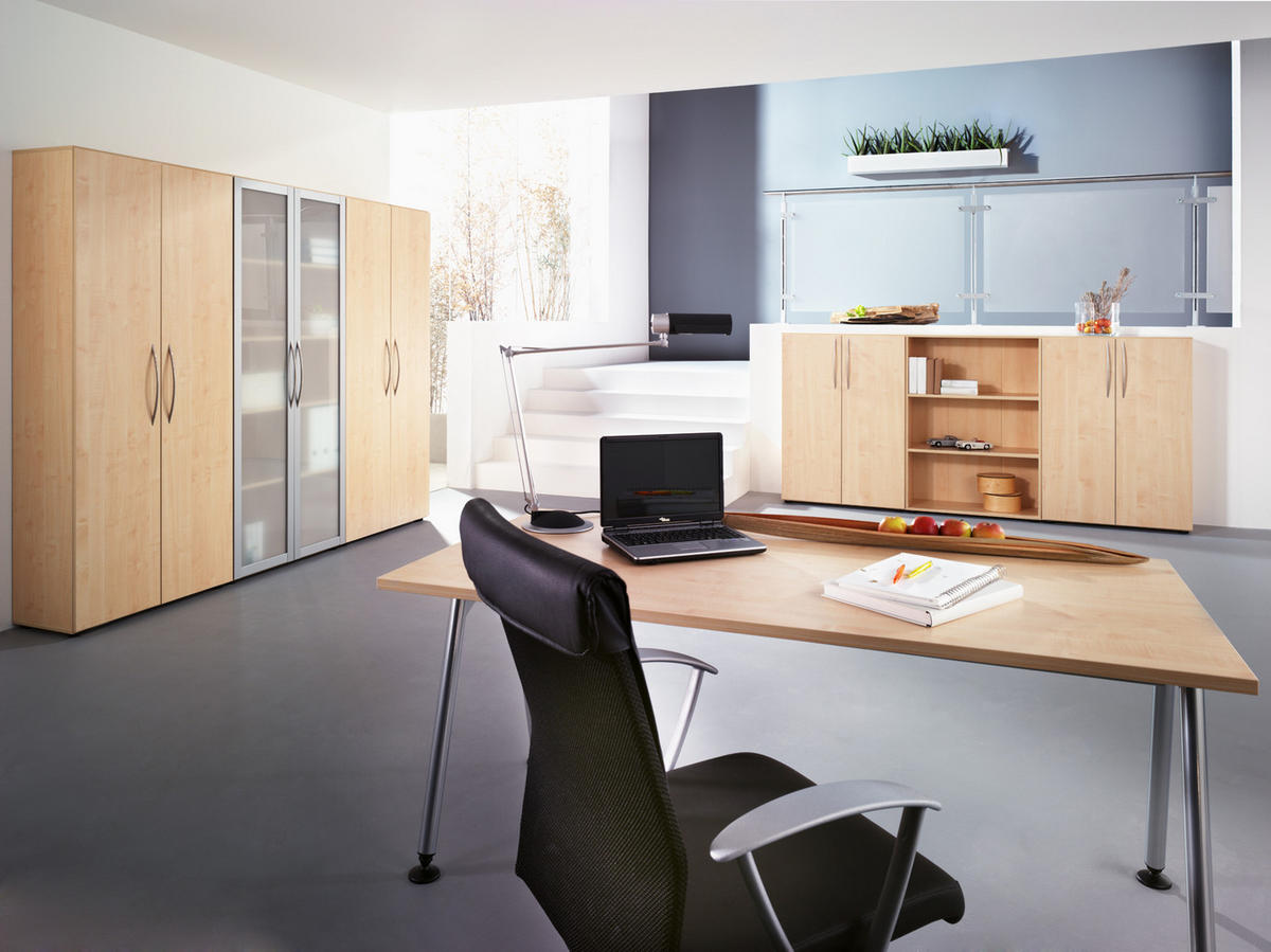 AKTENSCHRANK Ahornfarben  - Ahornfarben, KONVENTIONELL, Holzwerkstoff (80/188/33cm) - Venda
