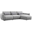 ECKSOFA  in Chenille Hellgrau  340/190 cm  - Taupe/Hellgrau, Design, Kunststoff/Textil (340/190cm) - Belluti