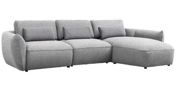 ECKSOFA  in Chenille Hellgrau  340/190 cm  - Taupe/Hellgrau, Design, Kunststoff/Textil (340/190cm) - Belluti