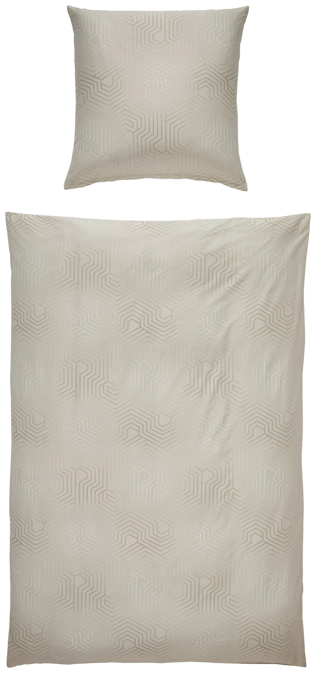 BETTWÄSCHE Atelier Makosatin 135/200 cm  - Taupe, Design, Textil (135/200cm) - Estella