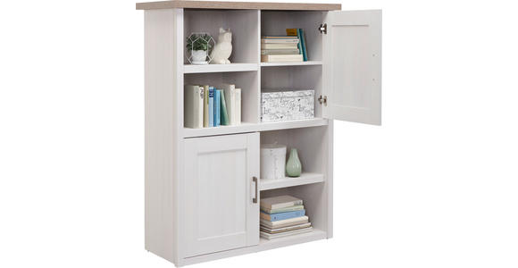 HIGHBOARD  in 106/135/42 cm  - Trüffeleichefarben/Graphitfarben, LIFESTYLE, Holzwerkstoff/Metall (106/135/42cm) - Carryhome