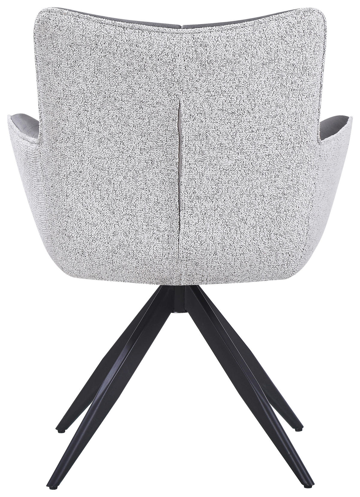 STOLICA S NASLONOM ZA RUKE  smeđa, crna, svijetlo siva  metal, tekstil      - svijetlo siva/smeđa, Moderno, metal/tekstil (65/90/64cm) - Livetastic