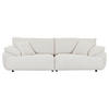 BIG SOFFA i plysch cremefärgad  - svart/cremefärgad, Modern, textil/plast (290/68/117cm) - Carryhome