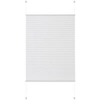 PLISSEE  halbtransparent   50/130 cm  - Weiß, Basics, Textil (50/130cm) - Boxxx