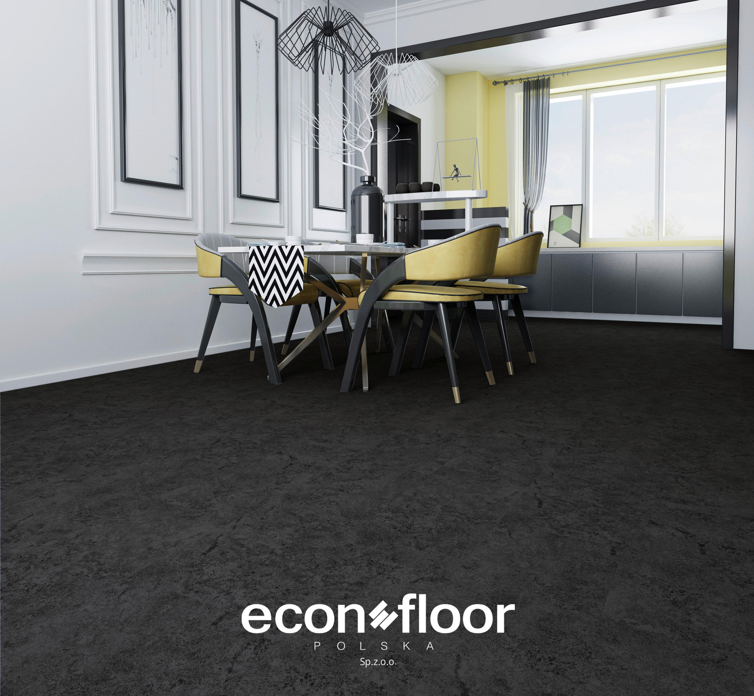 SOL EN VINYLE Econfloor LA VILLI 65 ANTRAZIT  per  m² - Anthrazit, Basics, Kunststoff/Stein (60/30/0,67cm)