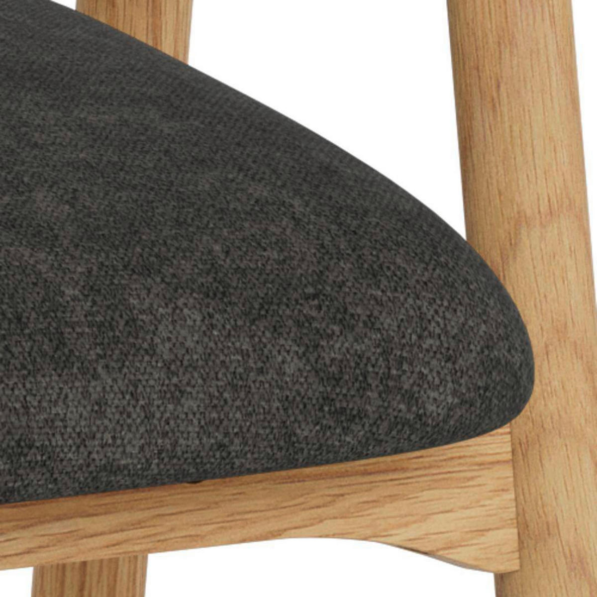 ARMLEHNSTUHL   Webstoff  Eichefarben, Dunkelgrau  - Eichefarben/Dunkelgrau, Modern, Holz/Textil (56/76/54cm) - MID.YOU