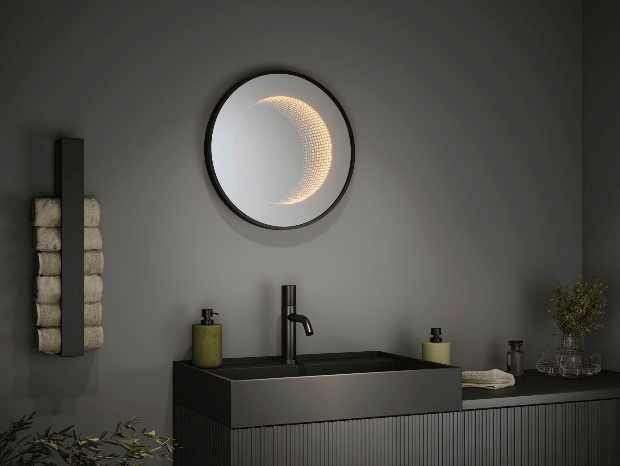 LED-WANDLEUCHTE Miro 50/4 cm   - Schwarz, Basics, Glas/Metall (50/4cm) - Paulmann