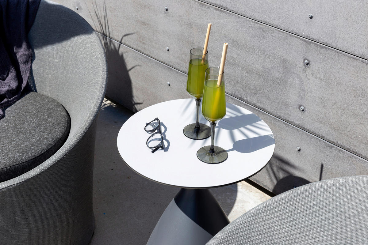 GARTENSET Aluminium  - Grau, KONVENTIONELL, Textil/Metall - Gardenson