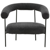 FÅTÖLJ i textil, metall mörkgrå, svart  - mörkgrå/svart, Design, metall/textil (88/75,5/81cm) - Lomoco