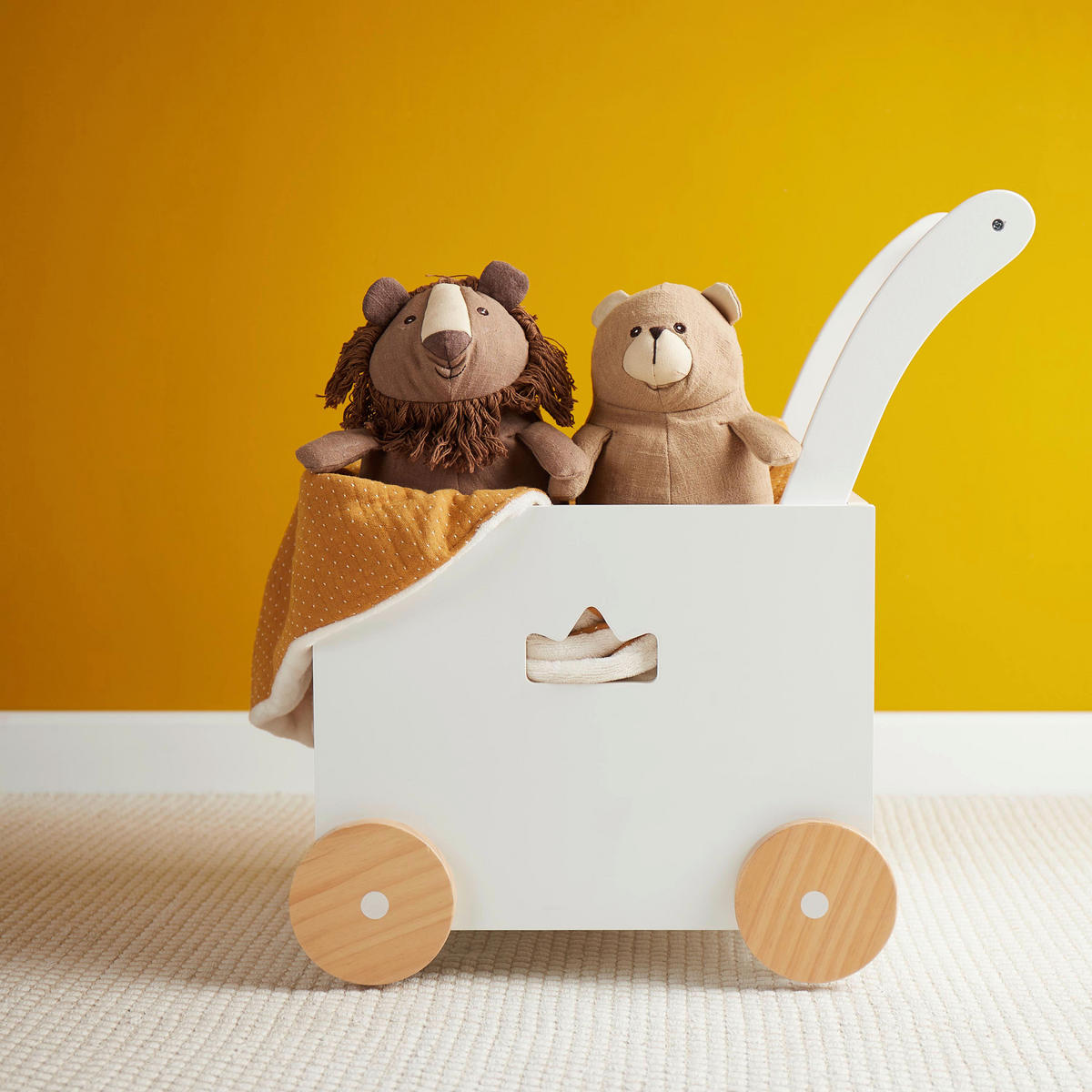 LAUFLERNWAGEN BOX  - Weiß, KONVENTIONELL, Holz (46/35/49,5cm)