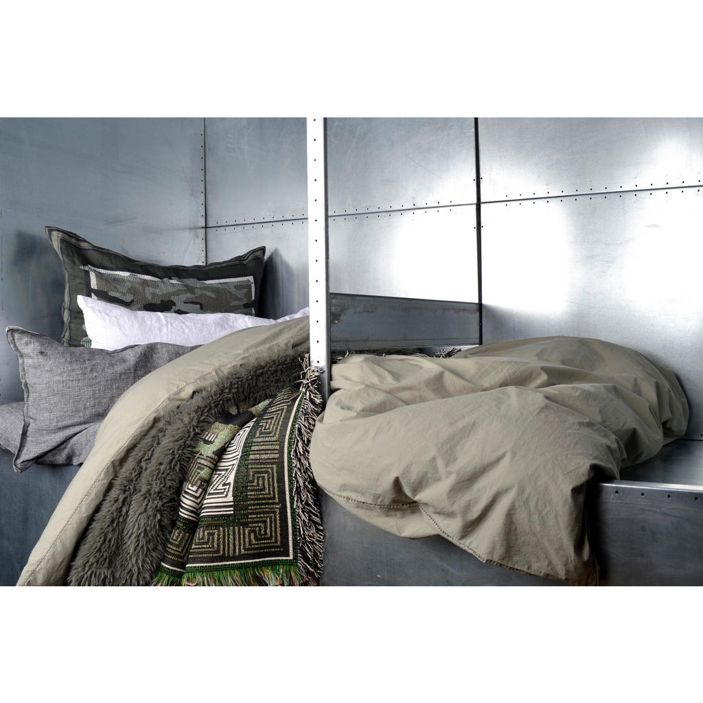 Thumbnail - Zoeppritz Bettdeckenbezug Easy, Grün, Hellgrün, Olivgrün, Textil, Uni, 155x220 cm, Oeko-Tex® Standard 100, pflegeleicht,...