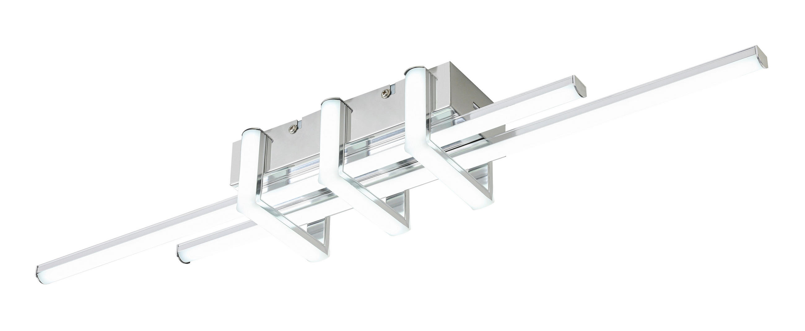 DECKENLEUCHTE 62/10,5/8 cm  - Chromfarben, Trend, Kunststoff/Metall (62/10,5/8cm) - Collett's Monde