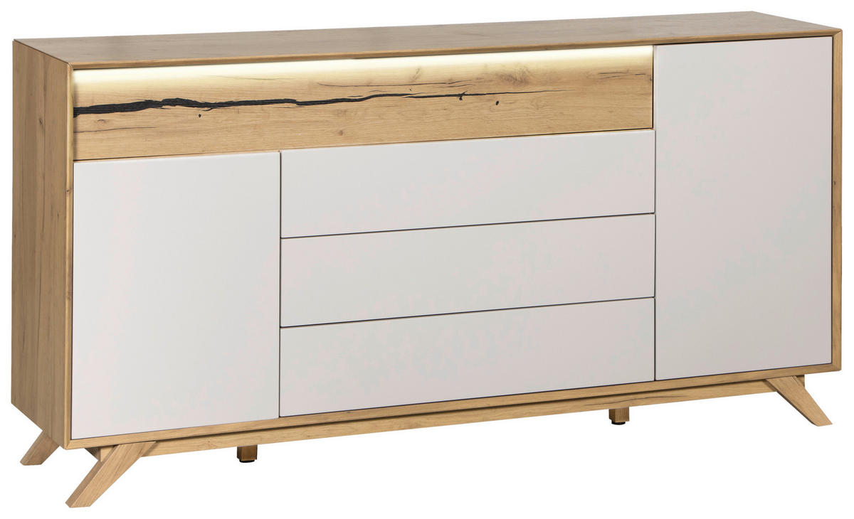 SIDEBOARD 180/93/40 cm  - Kaschmir/Eichefarben, KONVENTIONELL, Holz/Holzwerkstoff (180/93/40cm) - Xora