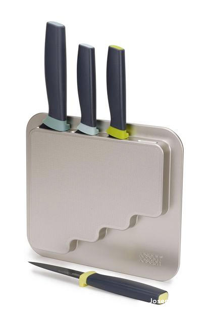 Set cuţite - negru, Basics, plastic (31/22/2cm)