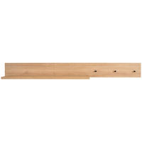 WANDREGAL Line Eiche Artisan  - Schwarz/Eiche Artisan, Trend, Holzwerkstoff/Metall (136/14/20cm) - Jimmylee